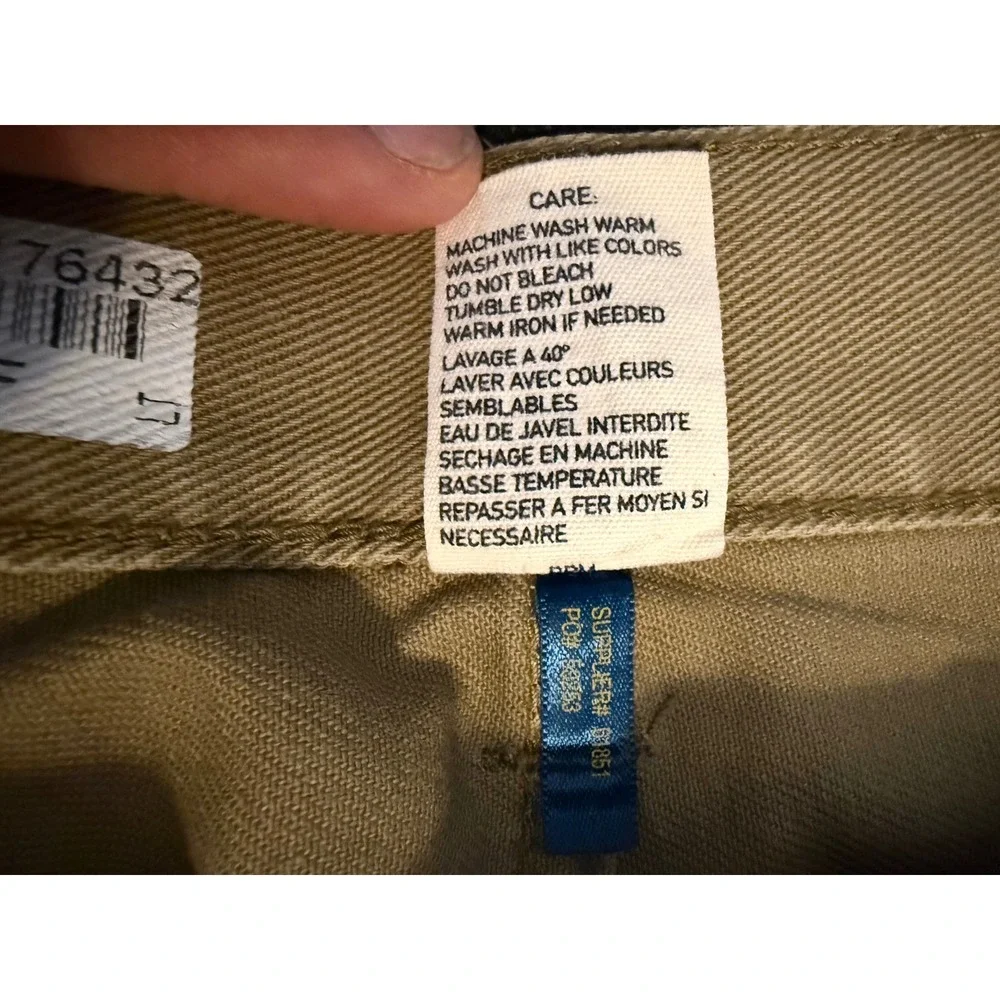 Polo Ralph Lauren Classic 867 Pants Mens 34x32 Tan Khaki Cotton Twill Straight